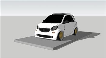 smart汽车电车SU模型