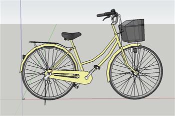 自行车单车SU模型