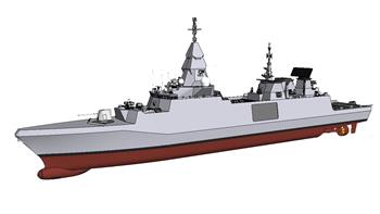 军舰战舰巡航舰SU模型