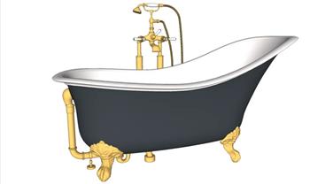 浴缸浴卫SU模型