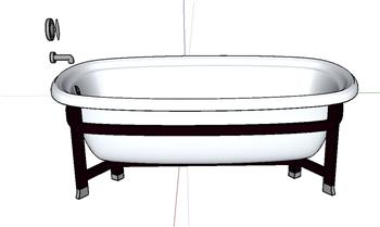 浴缸浴卫SU模型