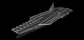 核动力航空母舰SU模型