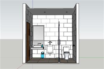 卫生间浴室SU模型