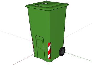 环保垃圾箱垃圾桶SU模型