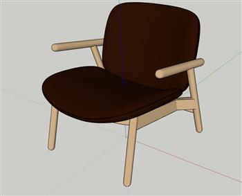 扶手椅椅子家具SU模型