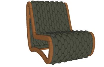椅子躺椅座椅SU模型