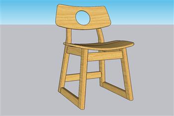 儿童椅椅子SU模型