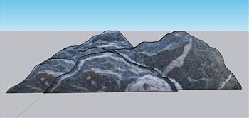片石景观石SU模型