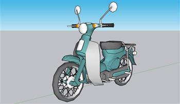 摩托车电动车SU模型
