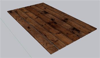 木地板地板SU模型