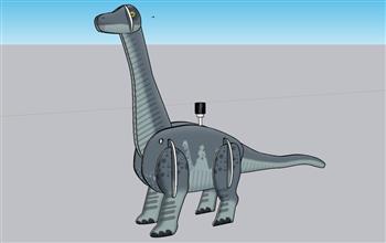 拼图恐龙玩具SU模型