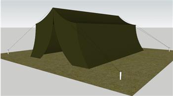 抗震帐篷SU模型