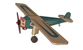 玩具飞机SU模型
