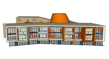 幼儿园建筑su模型(ID30480)