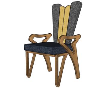 椅子扶手椅SU模型