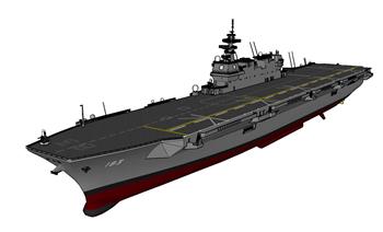 航空母舰战船战舰SU模型