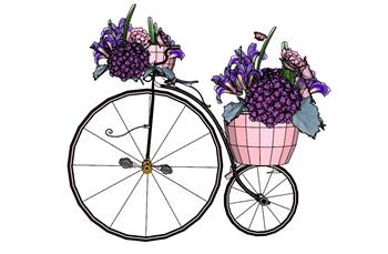 自行车单车花架SU模型