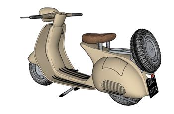 电动车摩托车SU模型