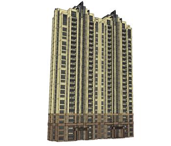 房子单元楼公寓SU模型
