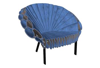 扇形椅子SU模型