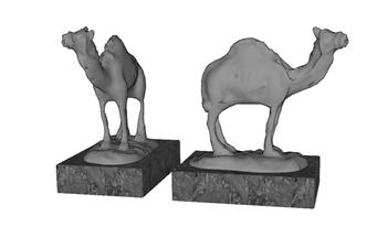 骆驼雕塑SU模型