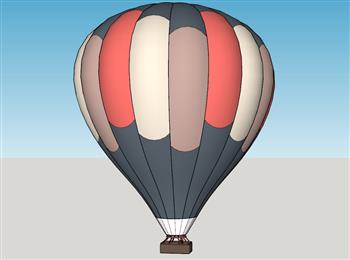 热气球氢气球气球SU模型
