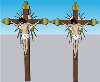 十字架耶稣SU模型