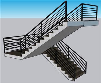 楼梯步梯SU模型