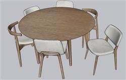 餐桌椅SU模型