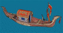 小舟小船划船SU模型
