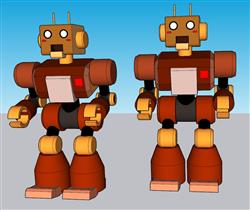 乐高积木玩具机器人su模型(ID34909)