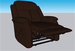 功能椅沙发椅扶手沙发SU模型