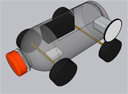 儿童创意水瓶车玩具车摆件SU免费模型(ID35238)