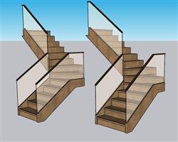 楼梯步梯SU模型