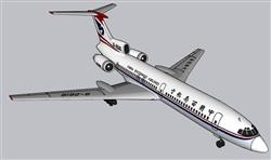 客机飞机航班SU模型