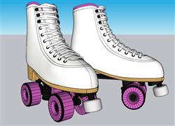 溜冰鞋速滑鞋滑轮鞋SU模型