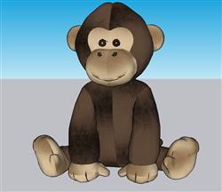 儿童玩具布娃娃猴子SU模型(ID35938)