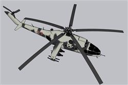 俄制武装直升机SU模型