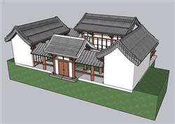 中式建筑民房民居SU模型
