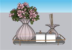 花瓶装饰品摆件su模型库(ID37030)