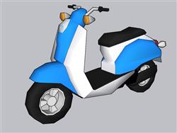 摩托车电车SU模型