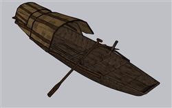 小船小舟划船SU模型