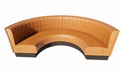 弧形皮沙发沙发SU模型