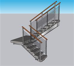 楼梯SU模型