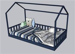 儿童床SU模型