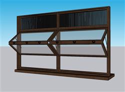 折叠窗窗户SU模型