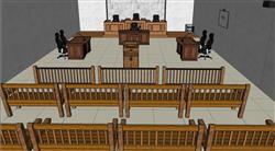法院审判庭立案庭SU模型