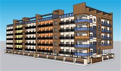 公寓楼建筑草图模型(ID44935)