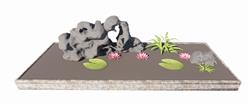 景观珊瑚石荷花池SU模型