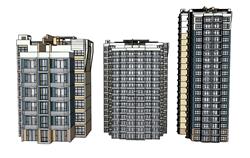 高层住宅建筑SU模型